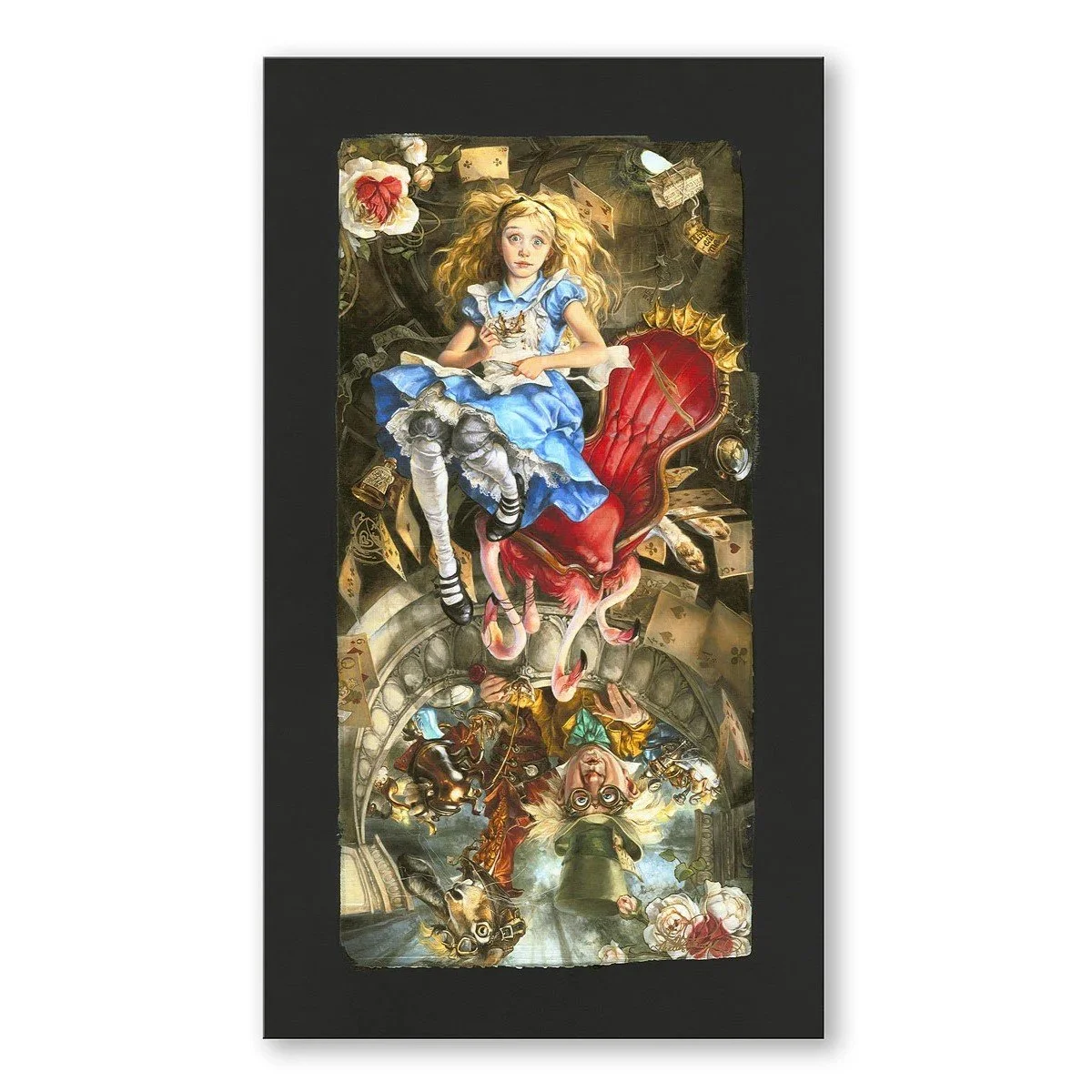 エルテ　ハートⅠ 美術　アート　206/300 ハート・アンド・ゼファー We're All Mad Here by Heather Edwards |Signed and Numbered
